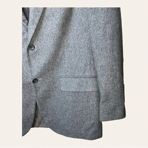 Men’s OSCAR DE LA RENTA DOUBLE BREASTED BLAZER‎ GRAY IN COLOR SIZE 40 - Picture 5 of 11